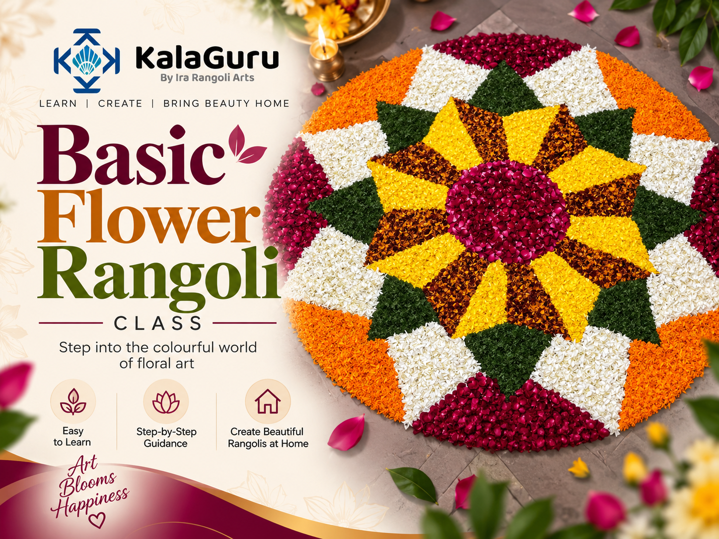Basic Flower Rangoli