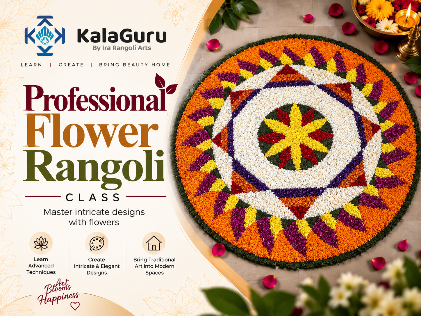 Professional Flower Rangoli