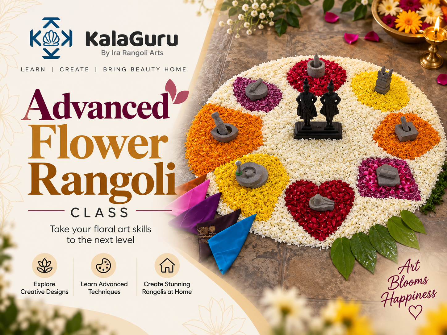 Advance Flower Rangoli